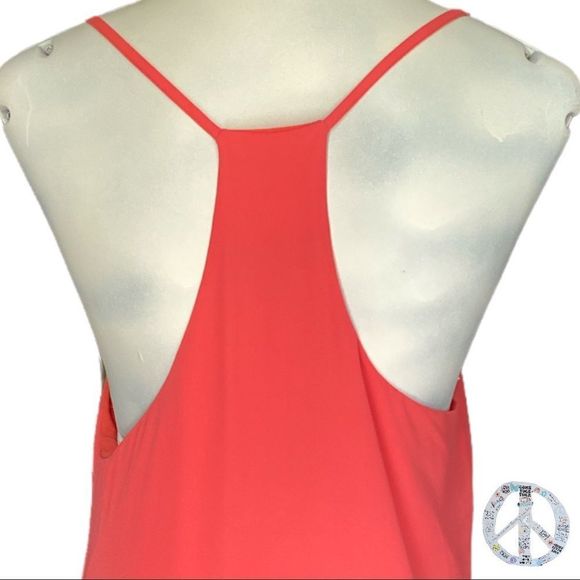 Seductions  two layer chiffon slip dress with string racer back.  Beautiful! - Picture 5 of 7
